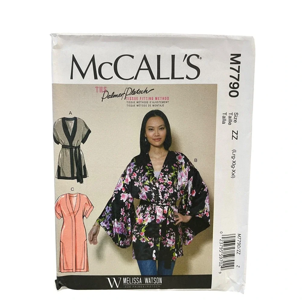 McCALL'S M7790 Jacket and Belt Sewing Pattern Size L-XL Melissa‎ Watson